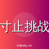 寸止挑战